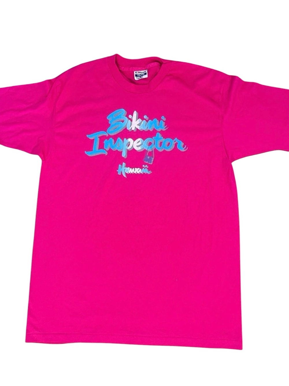 Hanes Hot Pink 'Bikini Inspector' Graphic Tee